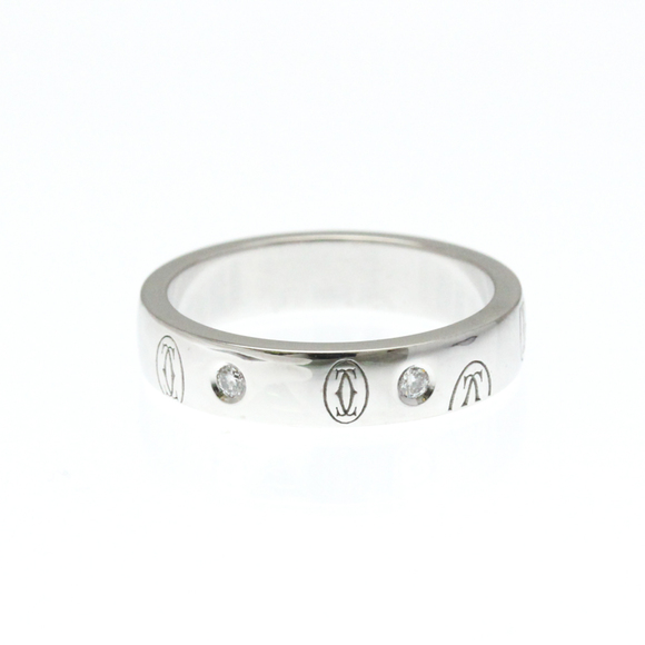 CARTIER 18k Silver Diamond Ring - Picture 3 of 9